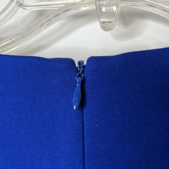 Cynthia Steffe Blue Cut Out Long Sleeve Dress SIZE 6 - Picture 8 of 9